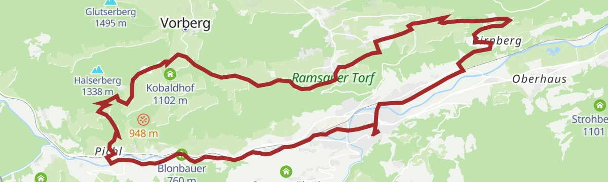 Route map: Sonnseitn Runde | 821
